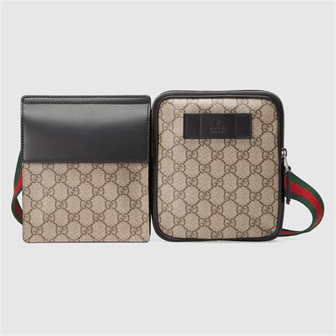 gg supreme belt bag fake|gucci belt bag 2 pouches.